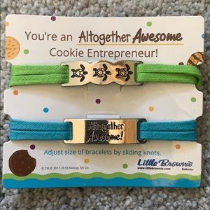 set of two adjustable bracelets